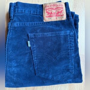 Levi’s Navy Corduroy 514s